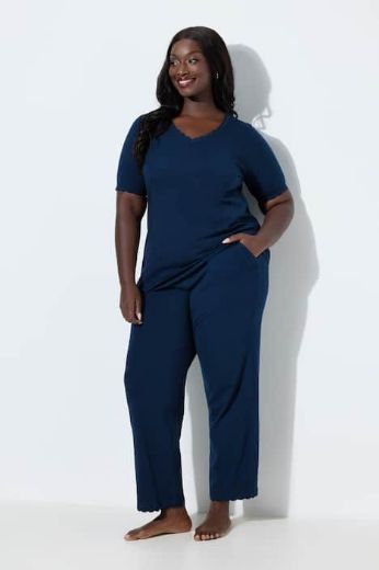 Plus size veliki brojevi Pidžama kratkih rukava i dugih nogavica za punije