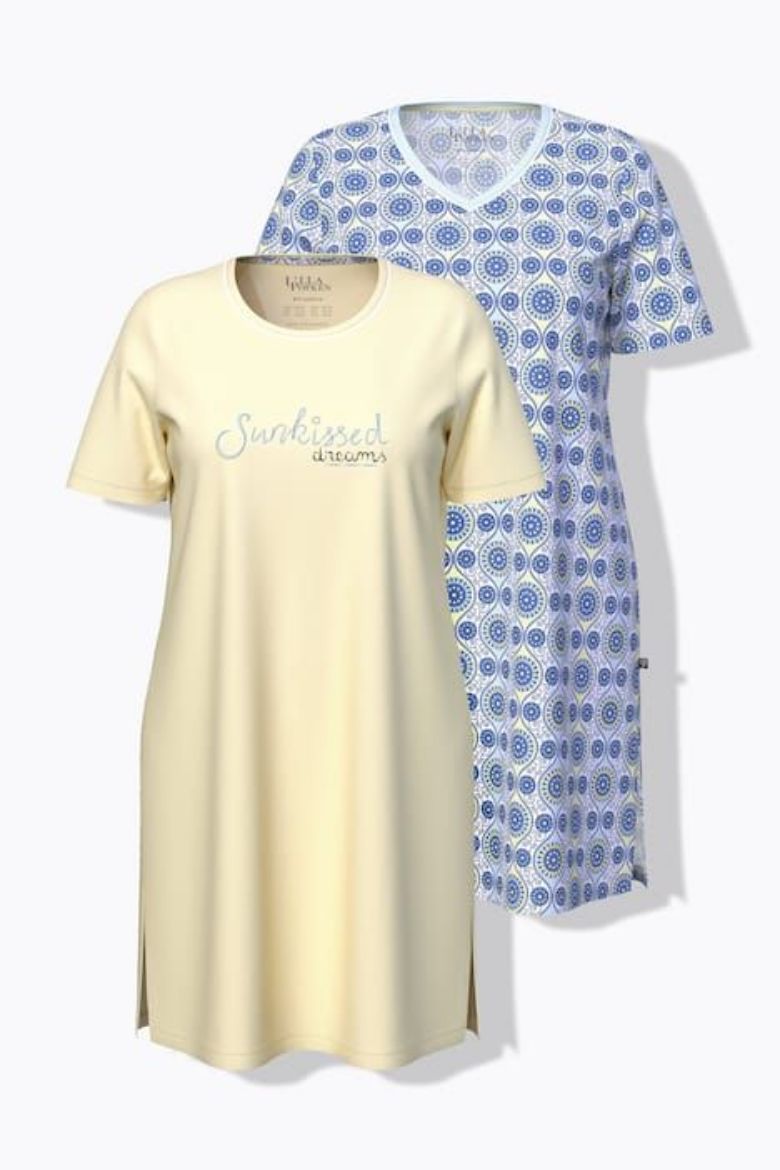 Plus size veliki brojevi Spavaćica kratkih rukava 2 komada za punije