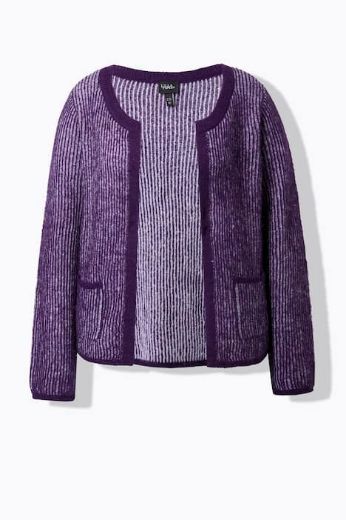 Plus size veliki brojevi Kardigan pleteni otvorenog kroja za punije