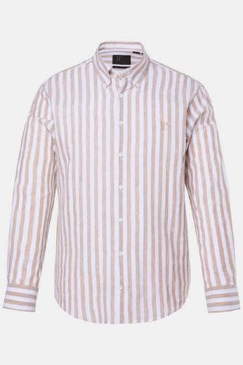 Plus size veliki brojevi Košulja dugih rukava  od mješavine lana za punije