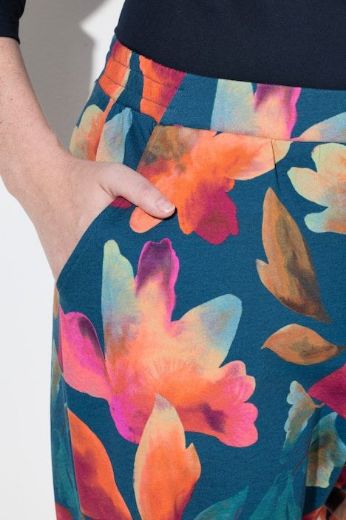 Plus size veliki brojevi Hlače cvjetnog printa za punije