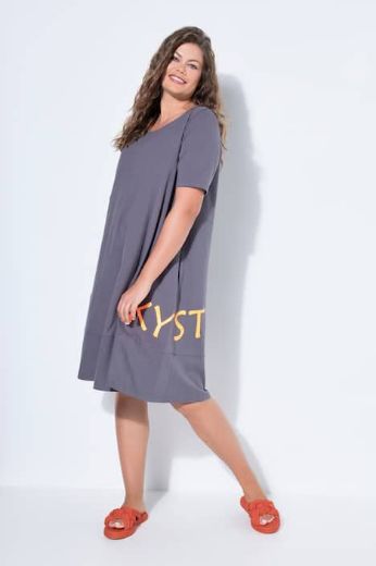 Plus size veliki brojevi Haljina sa grafičkim printom za punije