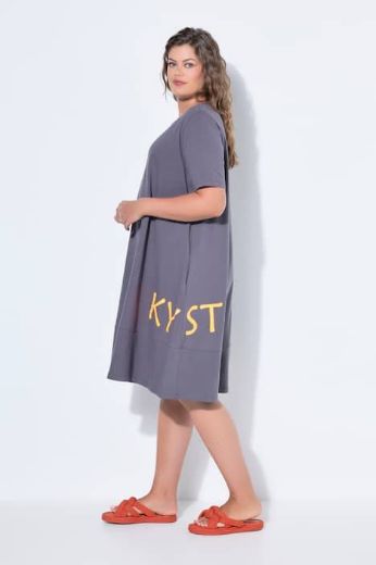 Plus size veliki brojevi Haljina sa grafičkim printom za punije