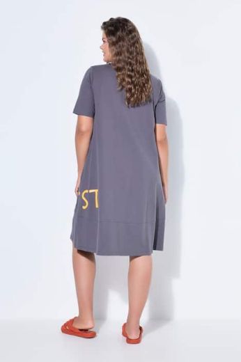 Plus size veliki brojevi Haljina sa grafičkim printom za punije