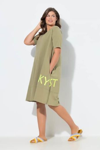 Plus size veliki brojevi Haljina sa grafičkim printom za punije