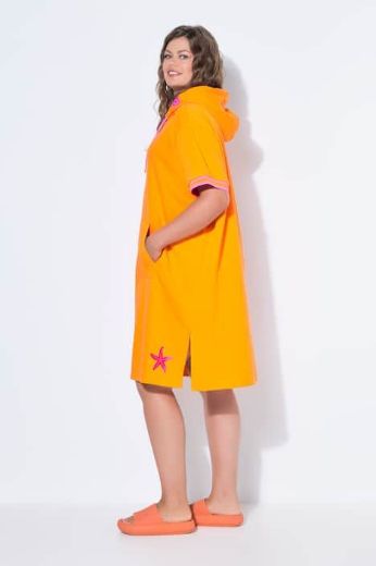 Plus size veliki brojevi Haljina kratkih rukava s kapuljačom za punije