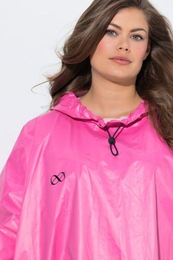 Plus size veliki brojevi Kabanica kratkih rukava s kapuljačom za punije