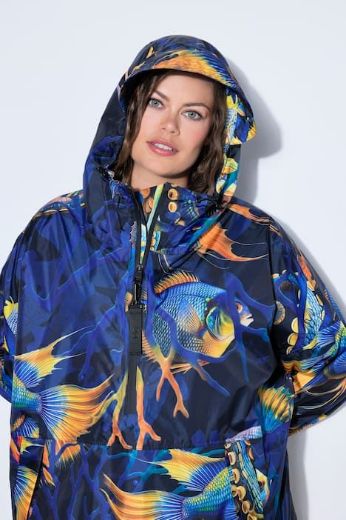 Plus size veliki brojevi Kabanica dugih rukava s kapuljačom za punije