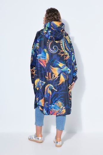 Plus size veliki brojevi Kabanica dugih rukava s kapuljačom za punije