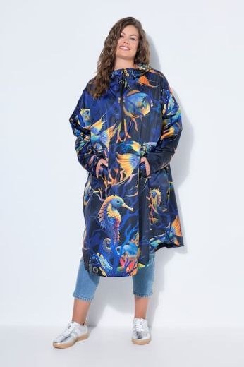 Plus size veliki brojevi Kabanica dugih rukava s kapuljačom za punije