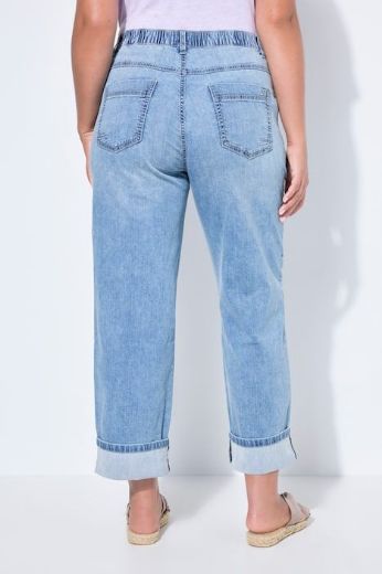 Plus size veliki brojevi Hlače dugih nogavica šireg kroja traper za punije