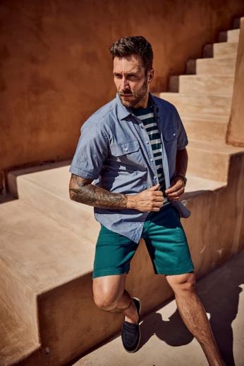 Plus size veliki brojevi Košulja kratkih rukava sa 2 džepa za punije