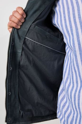 Plus size veliki brojevi Jakna kožna s patentom za punije