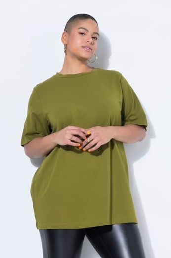 Plus size veliki brojevi Majica dugi model kratkih rukava za punije