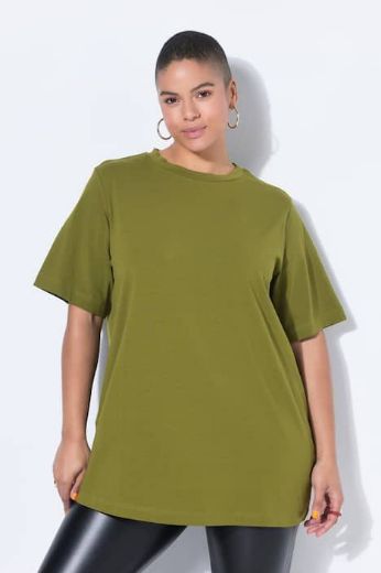 Plus size veliki brojevi Majica dugi model kratkih rukava za punije
