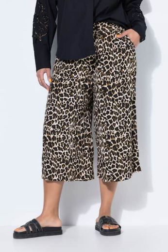 Plus size veliki brojevi Hlače skraćenih širokih nogavica za punije