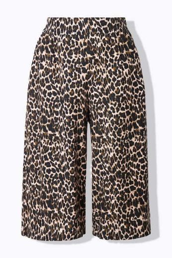 Plus size veliki brojevi Hlače skraćenih širokih nogavica za punije