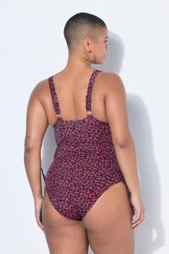 Plus size veliki brojevi Kupaći kostim jednodijelni s leopard uzorkom za punije