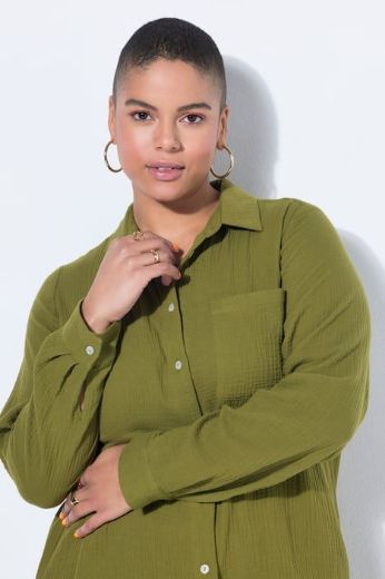 Plus size veliki brojevi Bluza dugih rukava dužeg kroja za punije