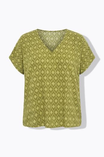 Plus size veliki brojevi Bluza kratkih rukava V ovratnika za punije