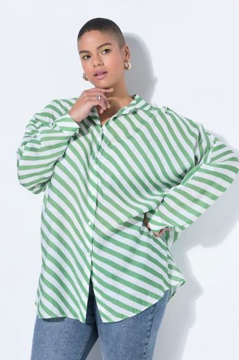 Plus size veliki brojevi Košulja dugih rukava šireg kroja za punije