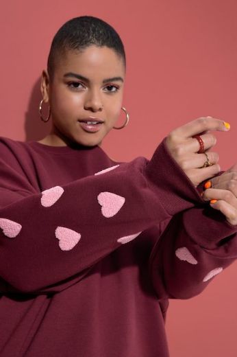 Plus size veliki brojevi Majica dugih rukava šireg kroja za punije