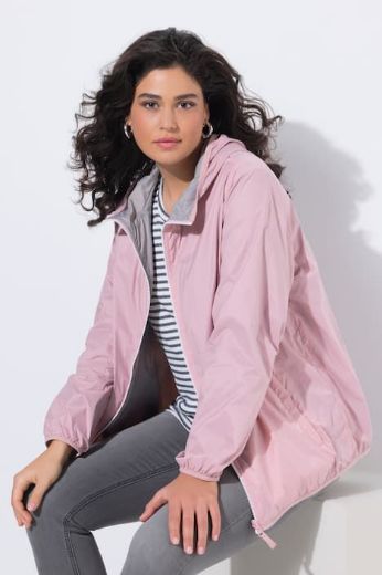 Plus size veliki brojevi Jakna dvostrana s kapuljačom za punije