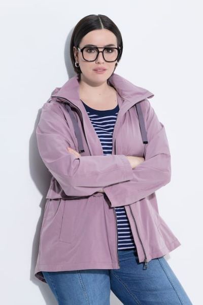 Veliki brojevi Jakna vodoodbojna s kapuljačom moda za punije