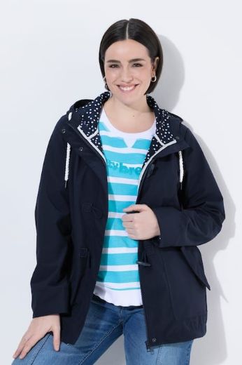Plus size veliki brojevi Jakna vodoodbojna s kopčama za punije