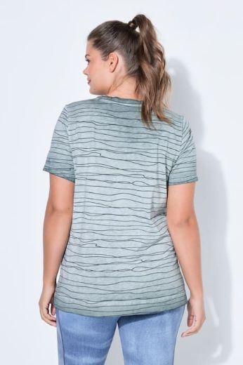 Plus size veliki brojevi Majica 1/2 rukava V izreza za punije