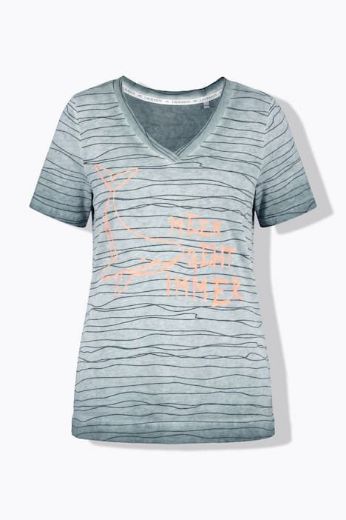 Plus size veliki brojevi Majica 1/2 rukava V izreza za punije