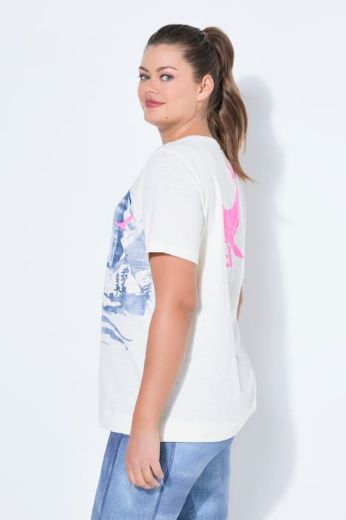 Plus size veliki brojevi Majica 1/2 rukava okruglog izreza za punije