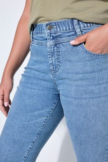 Plus size veliki brojevi Hlače dugih nogavica povišenog struka traper za punije