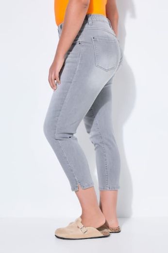 Plus size veliki brojevi Hlače dugih nogavica povišenog struka traper za punije