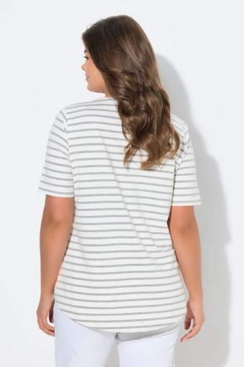 Plus size veliki brojevi Majica 1/2 rukava okruglog izreza za punije