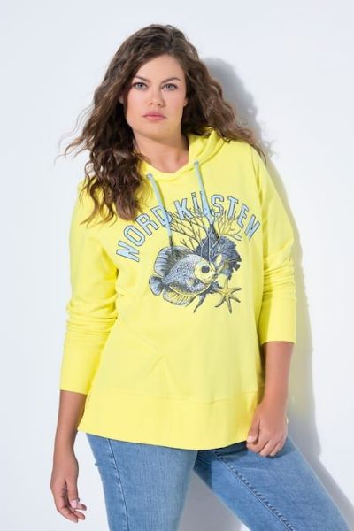 Veliki brojevi Majica dugih rukava s kapuljačom moda za punije