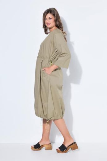 Plus size veliki brojevi Haljina kratkih rukava s vezicom za punije