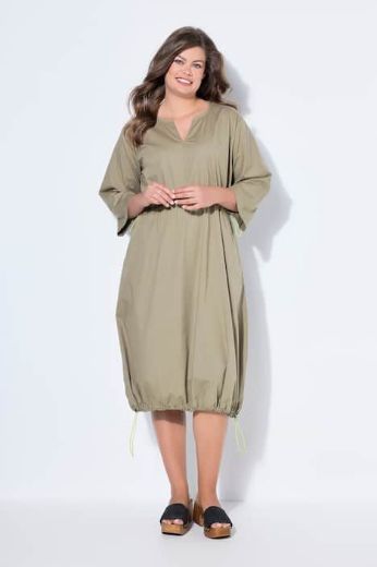 Plus size veliki brojevi Haljina kratkih rukava s vezicom za punije