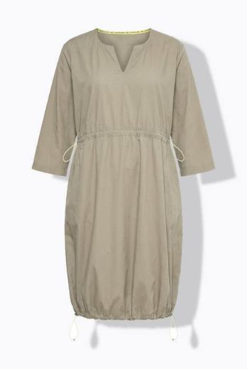 Plus size veliki brojevi Haljina kratkih rukava s vezicom za punije