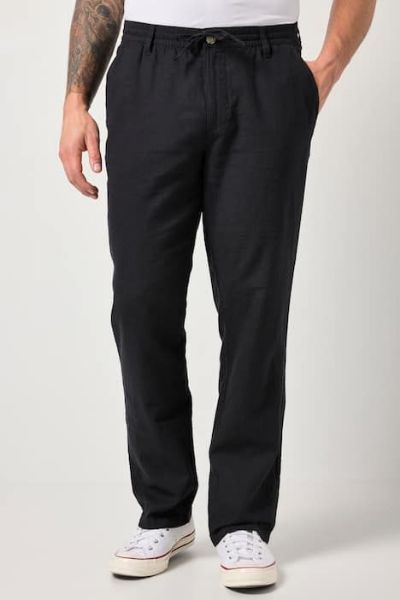 Veliki brojevi Hlače dugih nogavica od lana moda za punije