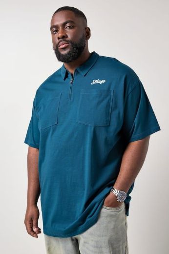 Plus size veliki brojevi Majica polo kratkih rukava s patentom za punije