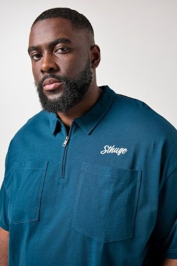 Plus size veliki brojevi Majica polo kratkih rukava s patentom za punije