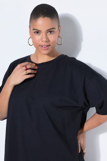 Plus size veliki brojevi Haljina kratkih rukava A kroja za punije