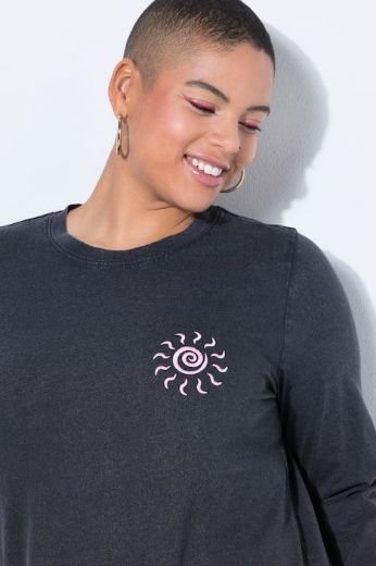 Plus size veliki brojevi Haljina kratkih rukava A kroja s prorezom za punije