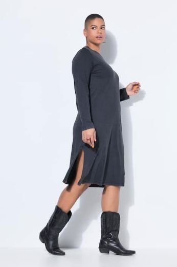 Plus size veliki brojevi Haljina kratkih rukava A kroja s prorezom za punije