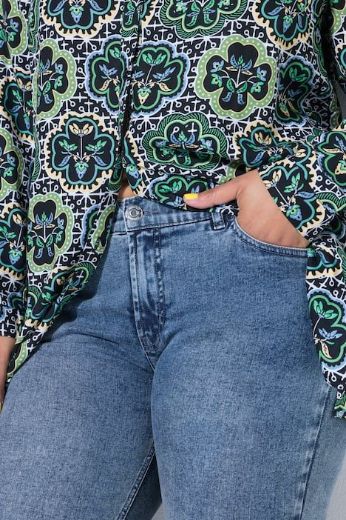 Plus size veliki brojevi Hlače dugih uskih nogavica traper za punije