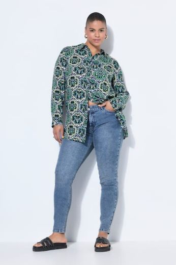 Plus size veliki brojevi Hlače dugih uskih nogavica traper za punije