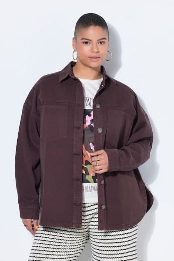 Plus size veliki brojevi Jakna traper šireg kroja za punije