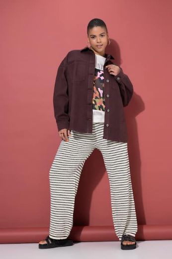 Plus size veliki brojevi Jakna traper šireg kroja za punije