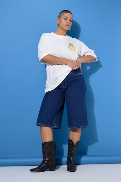 Veliki brojevi Hlače kratkih nogavica moda za punije